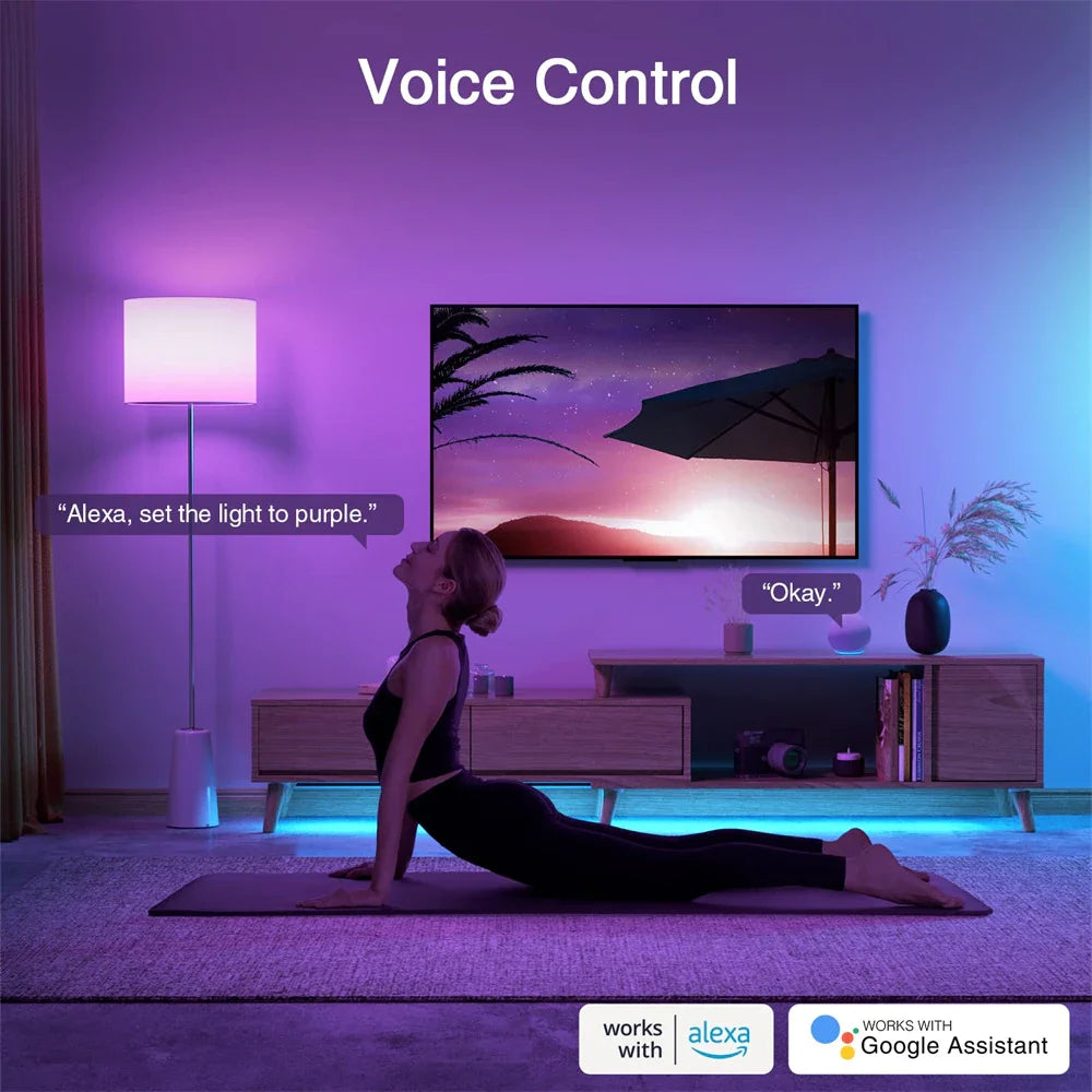 Tuya Wifi/Bluetooth Smart Bulb E27 RGB Alexa Led Lamp Smart Light Bulbs AC 85-265V Smart Lamps For Google Assistant Smart Life