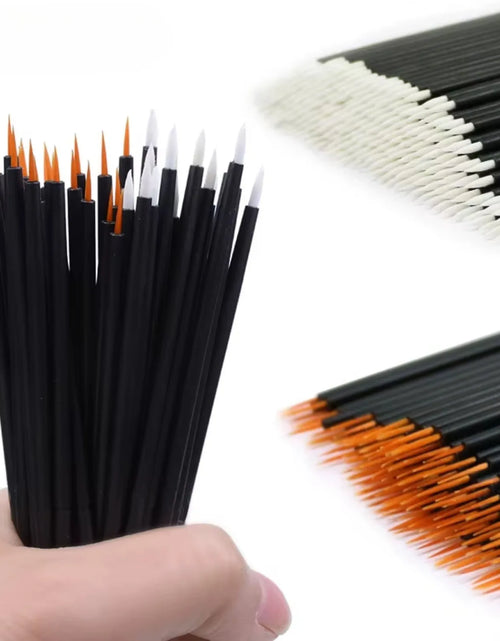 Load image into Gallery viewer, 50pcs/lot Reusable Gel Liner Nail Art Brushes Painting Pen Disposable  Eyeliner Beauty Eyeline Makup Tools
