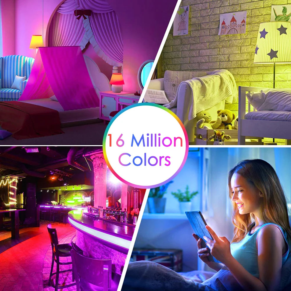 Tuya Wifi/Bluetooth Smart Bulb E27 RGB Alexa Led Lamp Smart Light Bulbs AC 85-265V Smart Lamps For Google Assistant Smart Life