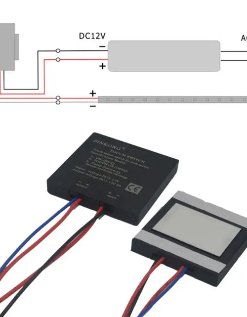 Load image into Gallery viewer, 5-12V Smart Swich Bathroom Mirror Switch Touch Sensor Switch For Led Light Mirror Headlight For Smart Home Bathroom Light Switch

