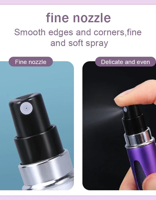 Load image into Gallery viewer, 5pcs 5ml Mini Refillable Perfume Atomizer Aluminum Perfume Bottle Portable Perfume Spray Bottle Travel Parfume Mini Bottle
