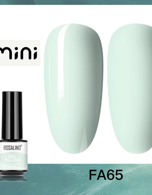 Load image into Gallery viewer, ROSALIND Bright Gel Nail Polish Mini 5ml Gel Polish Colorful Need UV Nail Lamp Semi-Permanent Base Top Gel Varnishes
