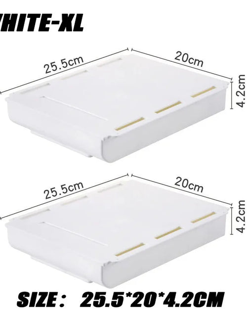 Load image into Gallery viewer, Hidden Drawer Organizer Self-Adhesive Desktop Small Drawer Cabinet Under Table Hidden Drawer Office Home Storage Tools
