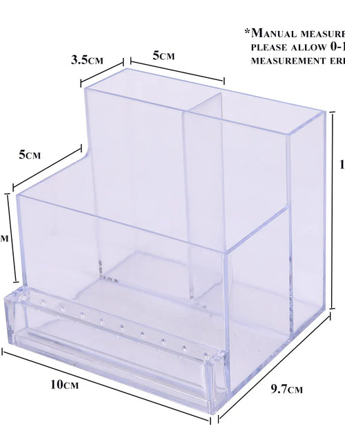 Load image into Gallery viewer, Nail Drill Bits Holder Display Clear Nail Display Box Transparent Makeup Storage Organizer Nail Manicure Tools
