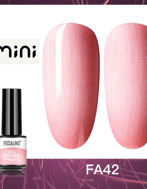 Load image into Gallery viewer, ROSALIND Bright Gel Nail Polish Mini 5ml Gel Polish Colorful Need UV Nail Lamp Semi-Permanent Base Top Gel Varnishes
