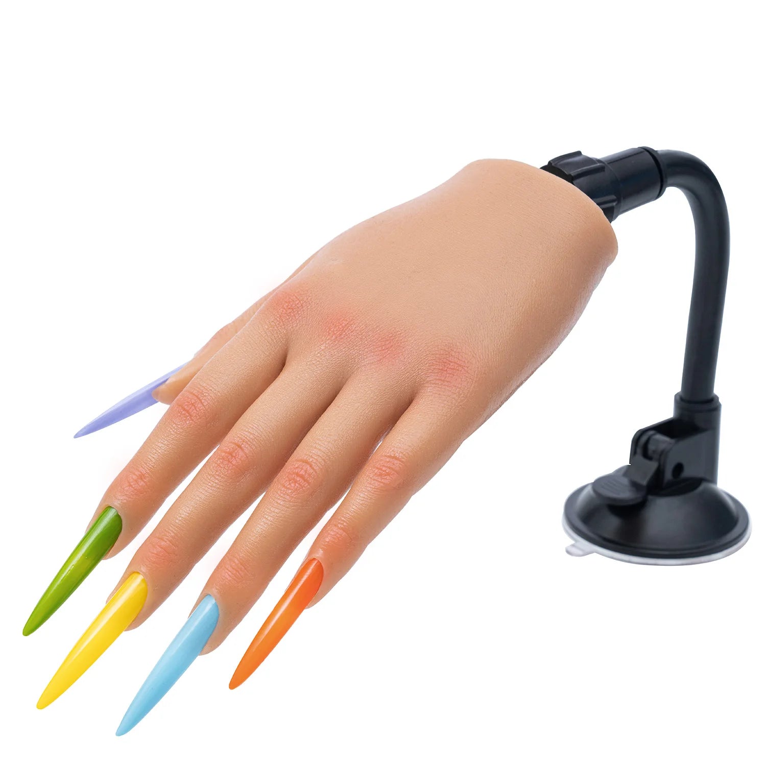 Nail Training Practice Hand For Acrylic Nails Silicone Fake Hands To Nail Practice Hand Model Filming Props Veikmv