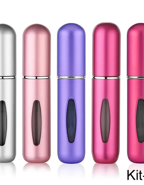 Load image into Gallery viewer, 5pcs 5ml Mini Refillable Perfume Atomizer Aluminum Perfume Bottle Portable Perfume Spray Bottle Travel Parfume Mini Bottle
