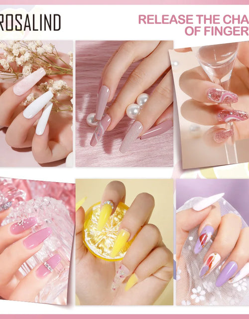 Load image into Gallery viewer, ROSALIND Bright Gel Nail Polish Mini 5ml Gel Polish Colorful Need UV Nail Lamp Semi-Permanent Base Top Gel Varnishes
