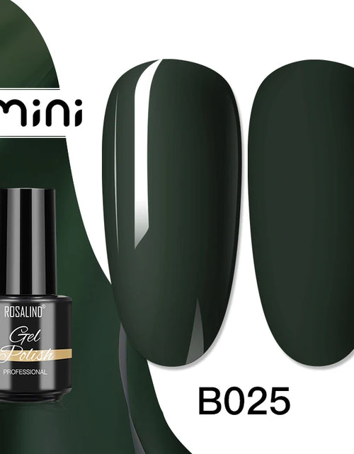 Load image into Gallery viewer, ROSALIND Bright Gel Nail Polish Mini 5ml Gel Polish Colorful Need UV Nail Lamp Semi-Permanent Base Top Gel Varnishes

