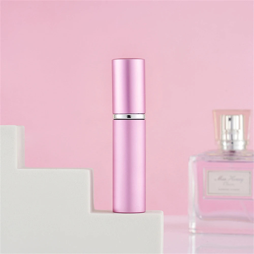 5ml Portable Refillable Perfume Bottle With Atomizer Empty  Aluminum Parfume Case Container Spray Bottle Travel
