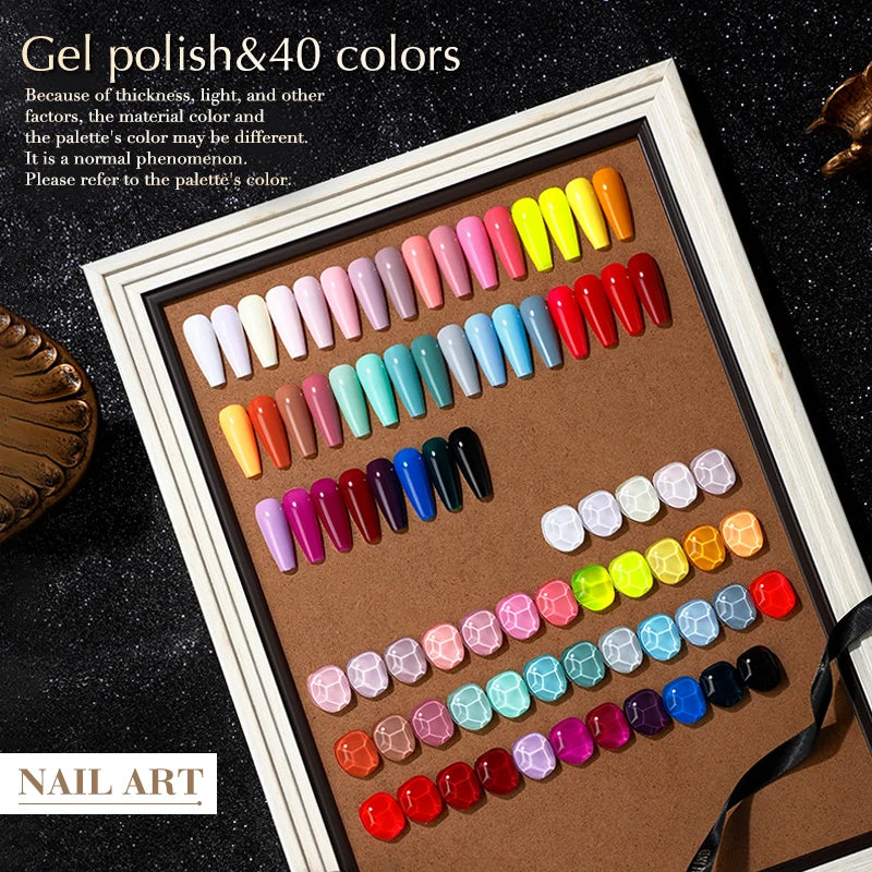 ROSALIND Bright Gel Nail Polish Mini 5ml Gel Polish Colorful Need UV Nail Lamp Semi-Permanent Base Top Gel Varnishes