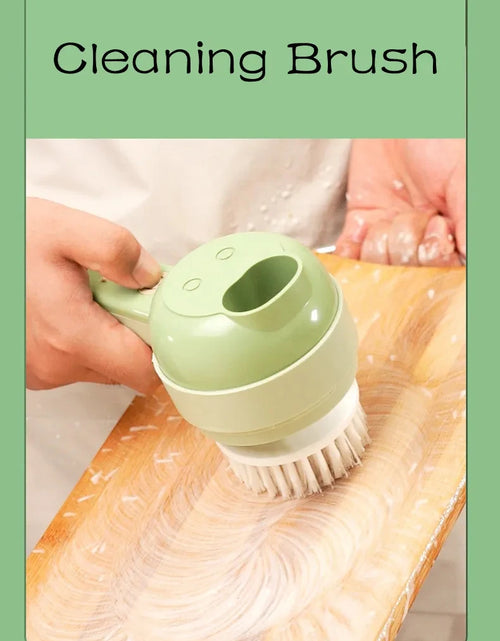 Load image into Gallery viewer, 4In1 Electric Vegetable Cutter Set Handheld Wireless Electric Garlic Masher Food Chopper Meat Grinder Machine Food Peel Slice
