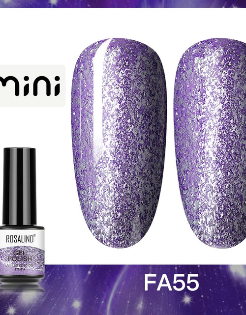 Load image into Gallery viewer, ROSALIND Bright Gel Nail Polish Mini 5ml Gel Polish Colorful Need UV Nail Lamp Semi-Permanent Base Top Gel Varnishes
