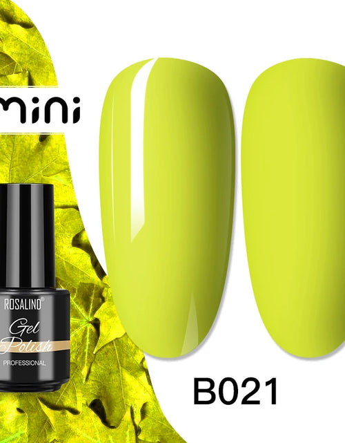 Load image into Gallery viewer, ROSALIND Bright Gel Nail Polish Mini 5ml Gel Polish Colorful Need UV Nail Lamp Semi-Permanent Base Top Gel Varnishes
