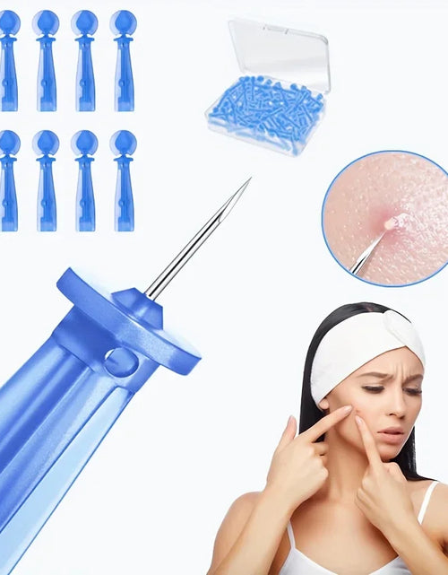 Load image into Gallery viewer, 50pcs Disposable Blackhead Remover Acne Needles Blackhead Remover Tool Removal and Facial Cleaning Stainless Steel Needles
