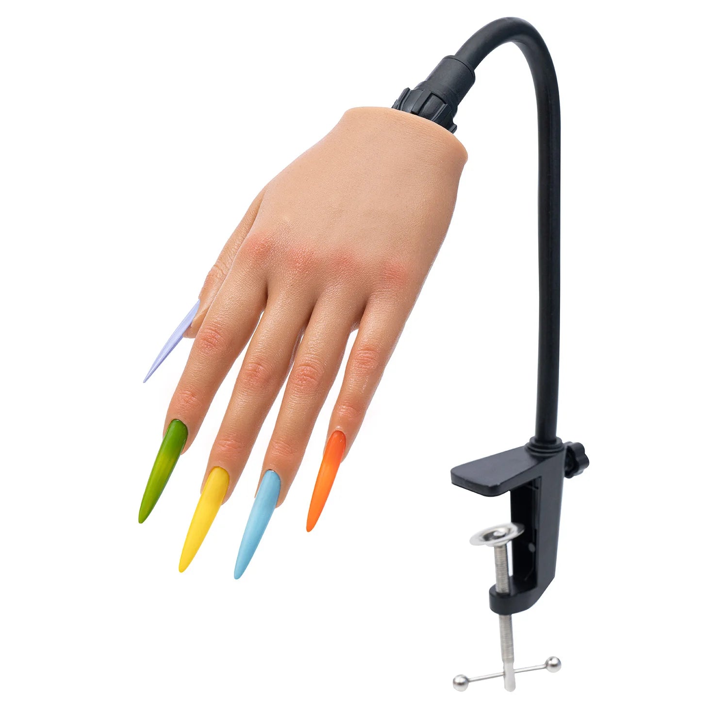 Nail Training Practice Hand For Acrylic Nails Silicone Fake Hands To Nail Practice Hand Model Filming Props Veikmv