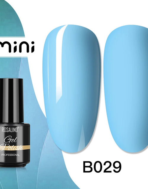 Load image into Gallery viewer, ROSALIND Bright Gel Nail Polish Mini 5ml Gel Polish Colorful Need UV Nail Lamp Semi-Permanent Base Top Gel Varnishes

