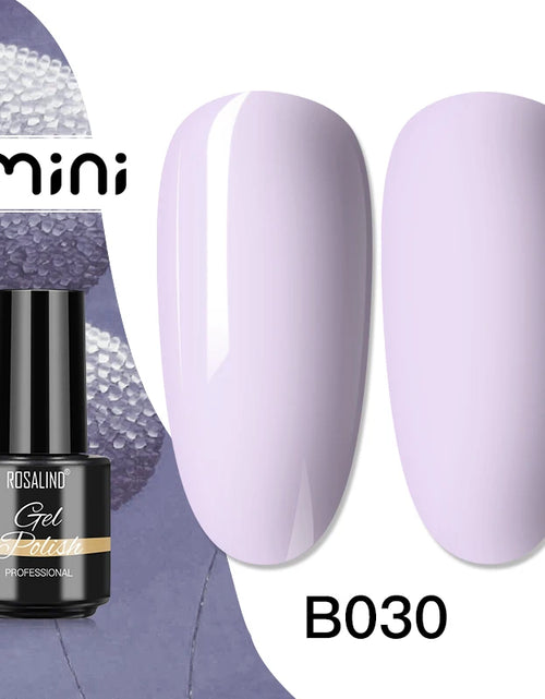 Load image into Gallery viewer, ROSALIND Bright Gel Nail Polish Mini 5ml Gel Polish Colorful Need UV Nail Lamp Semi-Permanent Base Top Gel Varnishes
