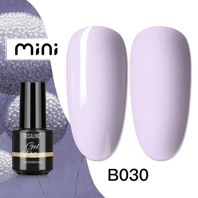 ROSALIND Bright Gel Nail Polish Mini 5ml Gel Polish Colorful Need UV Nail Lamp Semi-Permanent Base Top Gel Varnishes