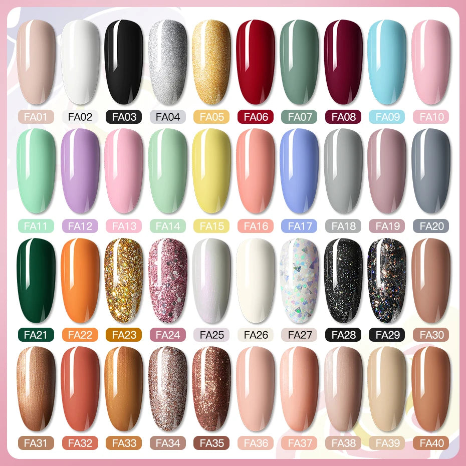 ROSALIND Bright Gel Nail Polish Mini 5ml Gel Polish Colorful Need UV Nail Lamp Semi-Permanent Base Top Gel Varnishes