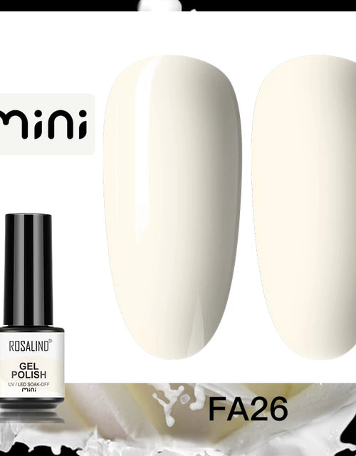 Load image into Gallery viewer, ROSALIND Bright Gel Nail Polish Mini 5ml Gel Polish Colorful Need UV Nail Lamp Semi-Permanent Base Top Gel Varnishes

