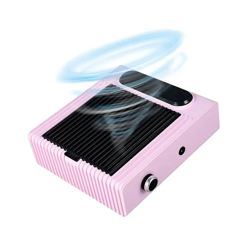 80W Powerful Nail Dust Collector For Manicure Nail Vacuum Cleaner With Fitter Nail Dust Fan Manicure Salon Equipment