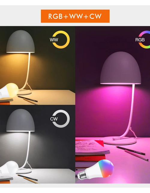 Load image into Gallery viewer, Tuya Wifi/Bluetooth Smart Bulb E27 RGB Alexa Led Lamp Smart Light Bulbs AC 85-265V Smart Lamps For Google Assistant Smart Life
