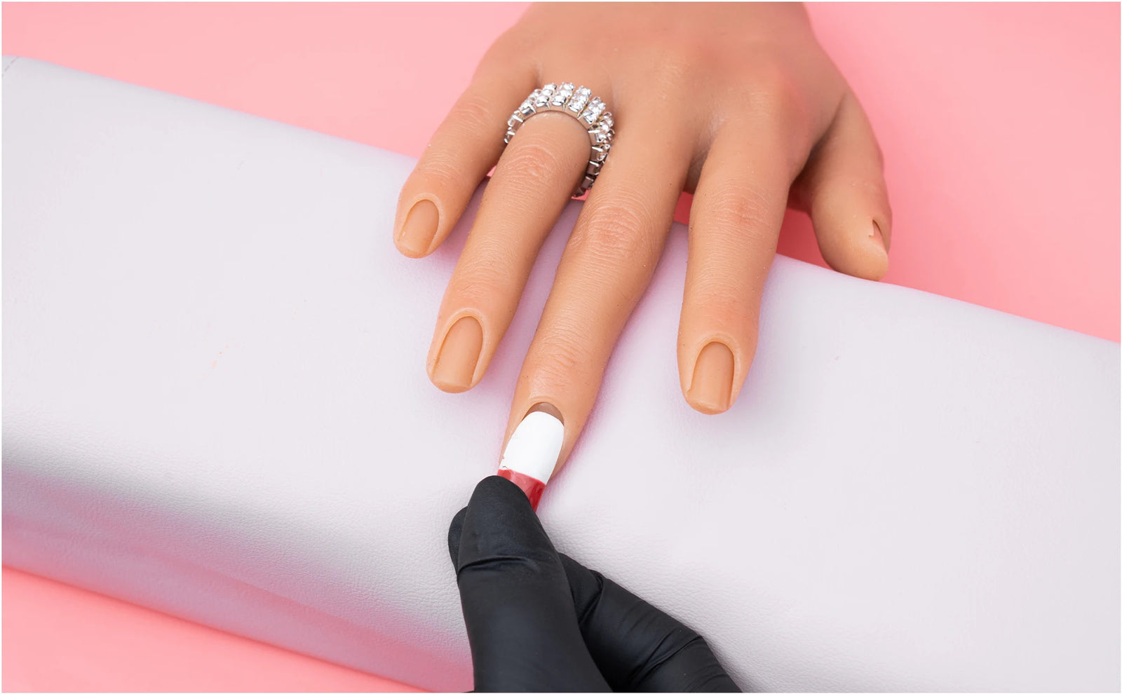 Nail Training Practice Hand For Acrylic Nails Silicone Fake Hands To Nail Practice Hand Model Filming Props Veikmv