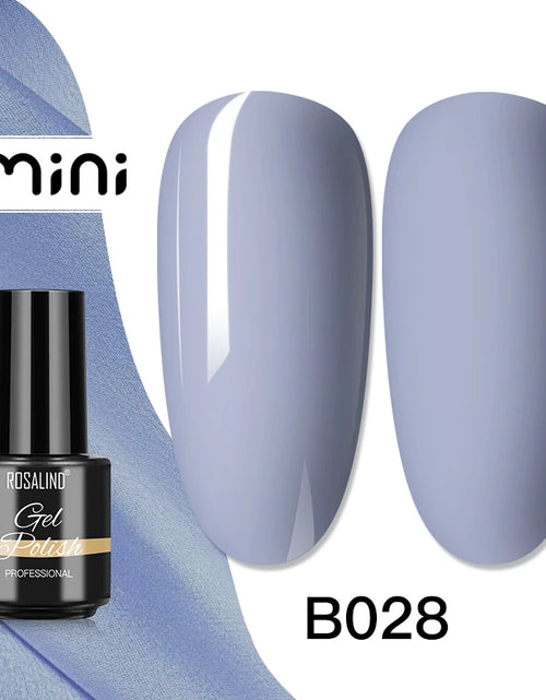 Load image into Gallery viewer, ROSALIND Bright Gel Nail Polish Mini 5ml Gel Polish Colorful Need UV Nail Lamp Semi-Permanent Base Top Gel Varnishes
