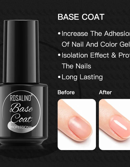 Load image into Gallery viewer, ROSALIND Bright Gel Nail Polish Mini 5ml Gel Polish Colorful Need UV Nail Lamp Semi-Permanent Base Top Gel Varnishes
