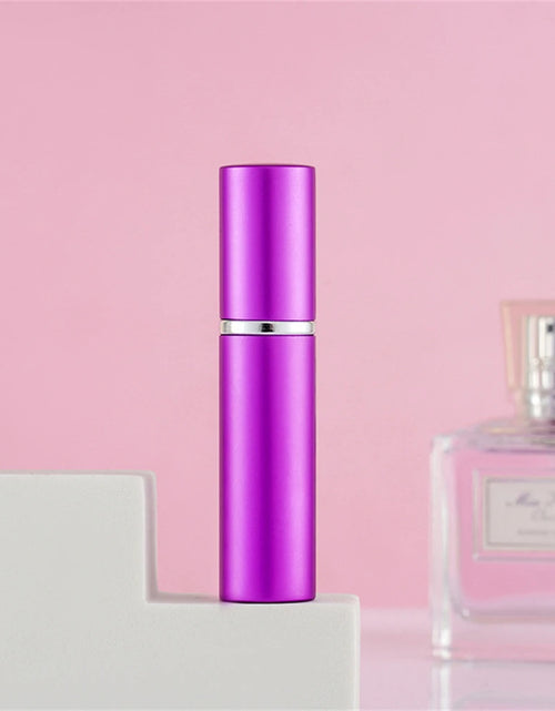 Load image into Gallery viewer, 5ml Portable Refillable Perfume Bottle With Atomizer Empty  Aluminum Parfume Case Container Spray Bottle Travel
