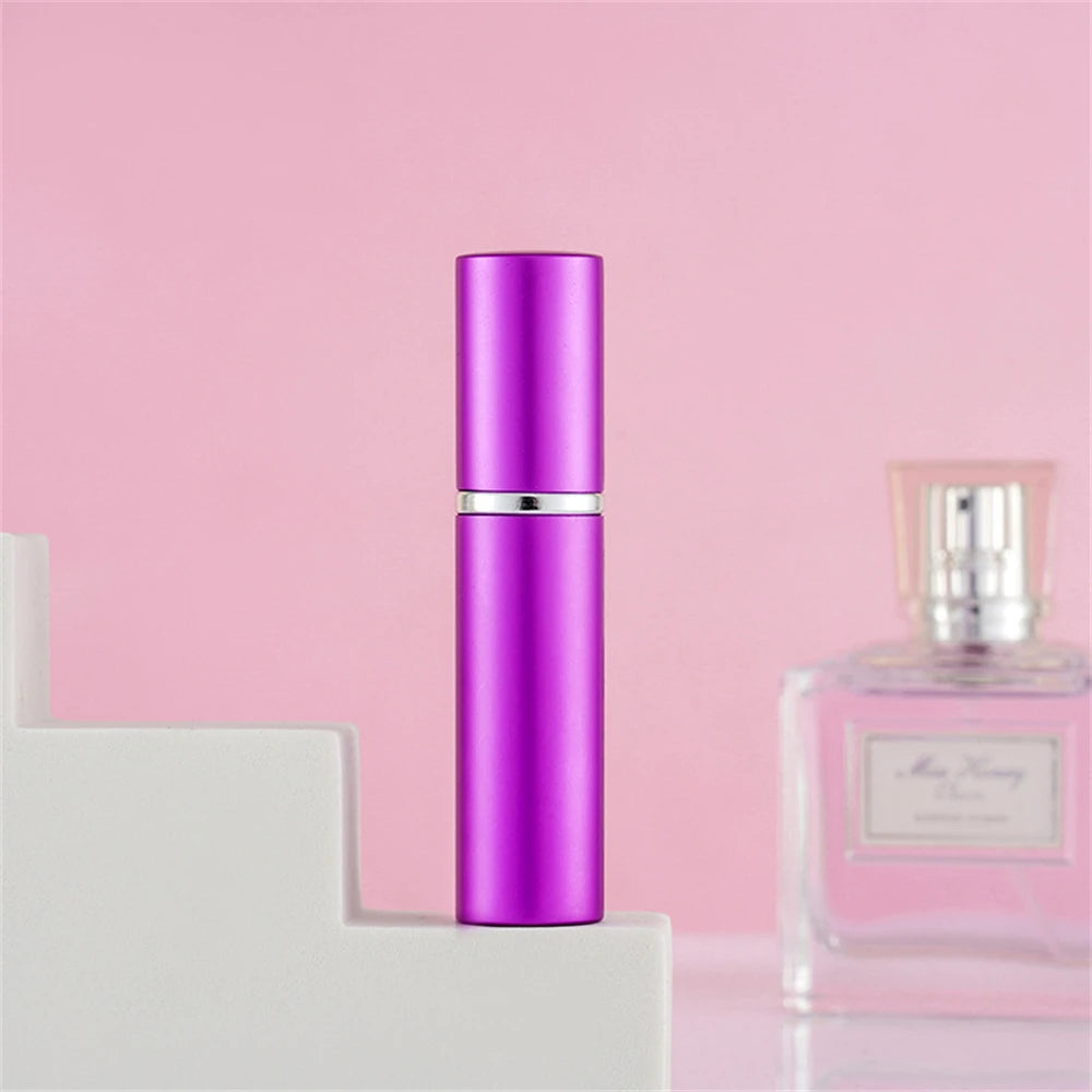 5ml Portable Refillable Perfume Bottle With Atomizer Empty  Aluminum Parfume Case Container Spray Bottle Travel