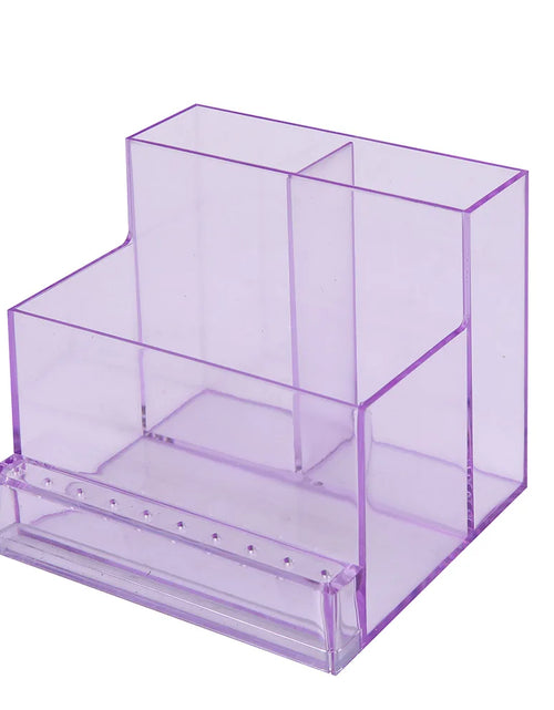 Load image into Gallery viewer, Nail Drill Bits Holder Display Clear Nail Display Box Transparent Makeup Storage Organizer Nail Manicure Tools

