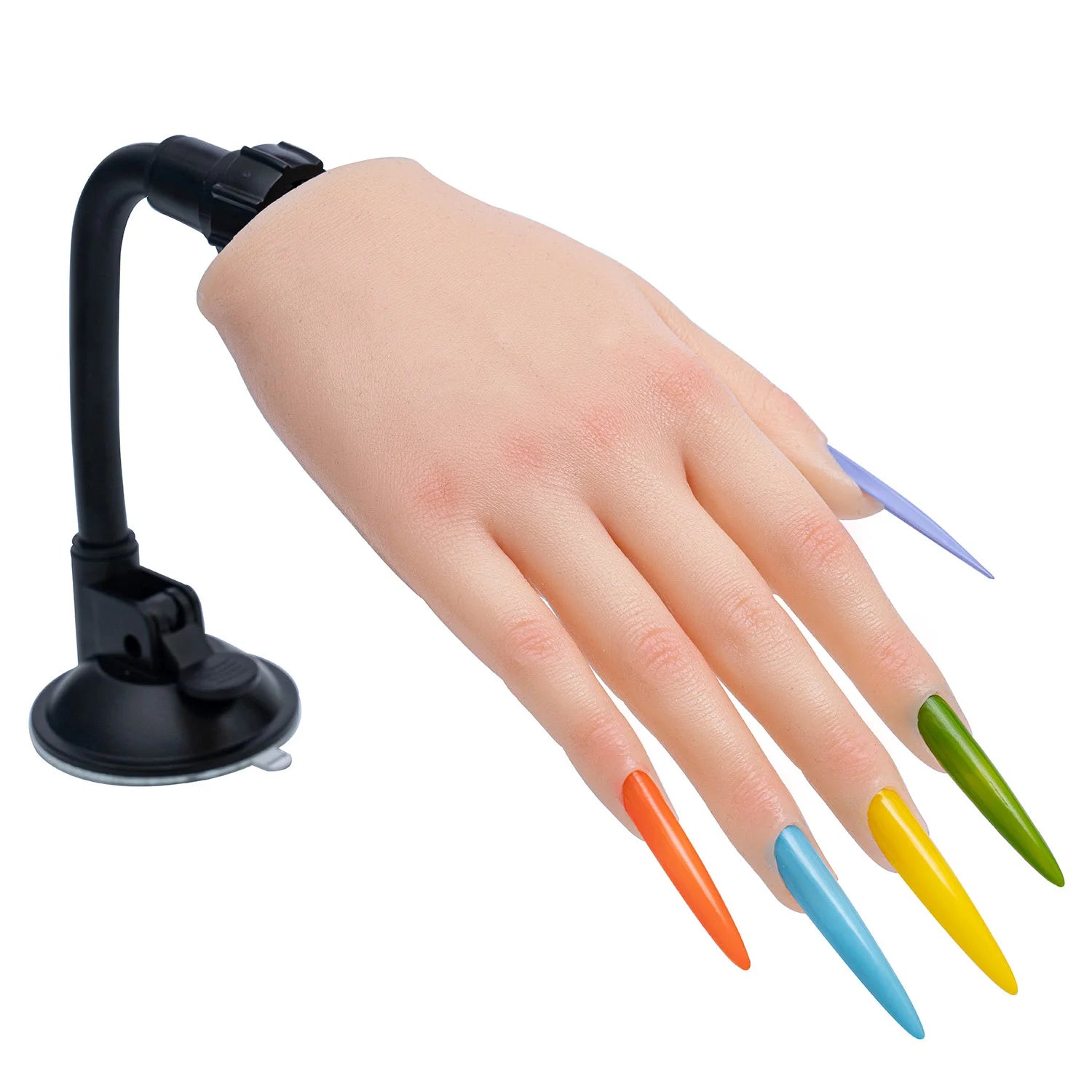 Nail Training Practice Hand For Acrylic Nails Silicone Fake Hands To Nail Practice Hand Model Filming Props Veikmv