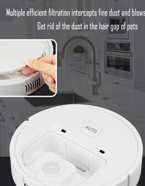 Load image into Gallery viewer, 3-in-1 Robot Vacuum Cleaner USB Rechargeable 1000Pa Suction Robotic Vacuum and Mop Combo for Home Floor Washing Carpet Pet Hair

