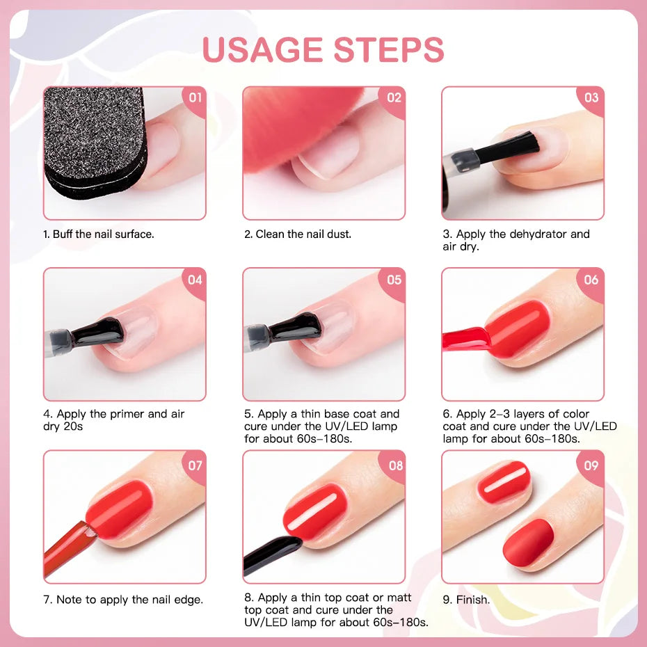 ROSALIND Bright Gel Nail Polish Mini 5ml Gel Polish Colorful Need UV Nail Lamp Semi-Permanent Base Top Gel Varnishes