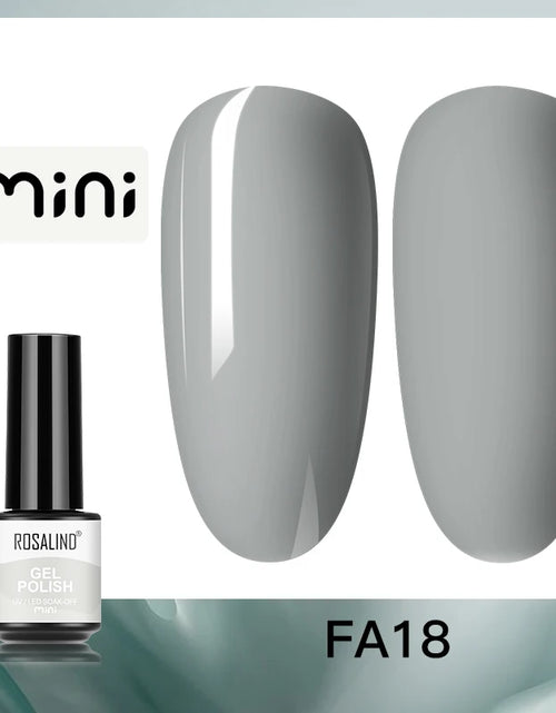 Load image into Gallery viewer, ROSALIND Bright Gel Nail Polish Mini 5ml Gel Polish Colorful Need UV Nail Lamp Semi-Permanent Base Top Gel Varnishes

