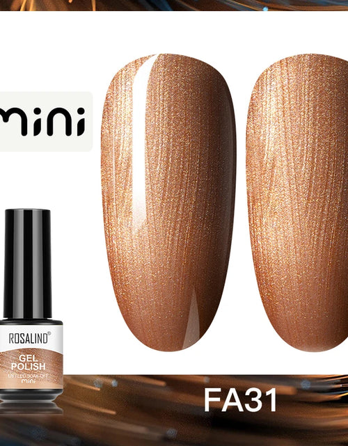 Load image into Gallery viewer, ROSALIND Bright Gel Nail Polish Mini 5ml Gel Polish Colorful Need UV Nail Lamp Semi-Permanent Base Top Gel Varnishes
