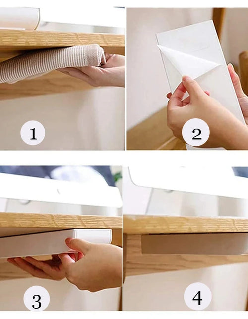 Load image into Gallery viewer, Hidden Drawer Organizer Self-Adhesive Desktop Small Drawer Cabinet Under Table Hidden Drawer Office Home Storage Tools
