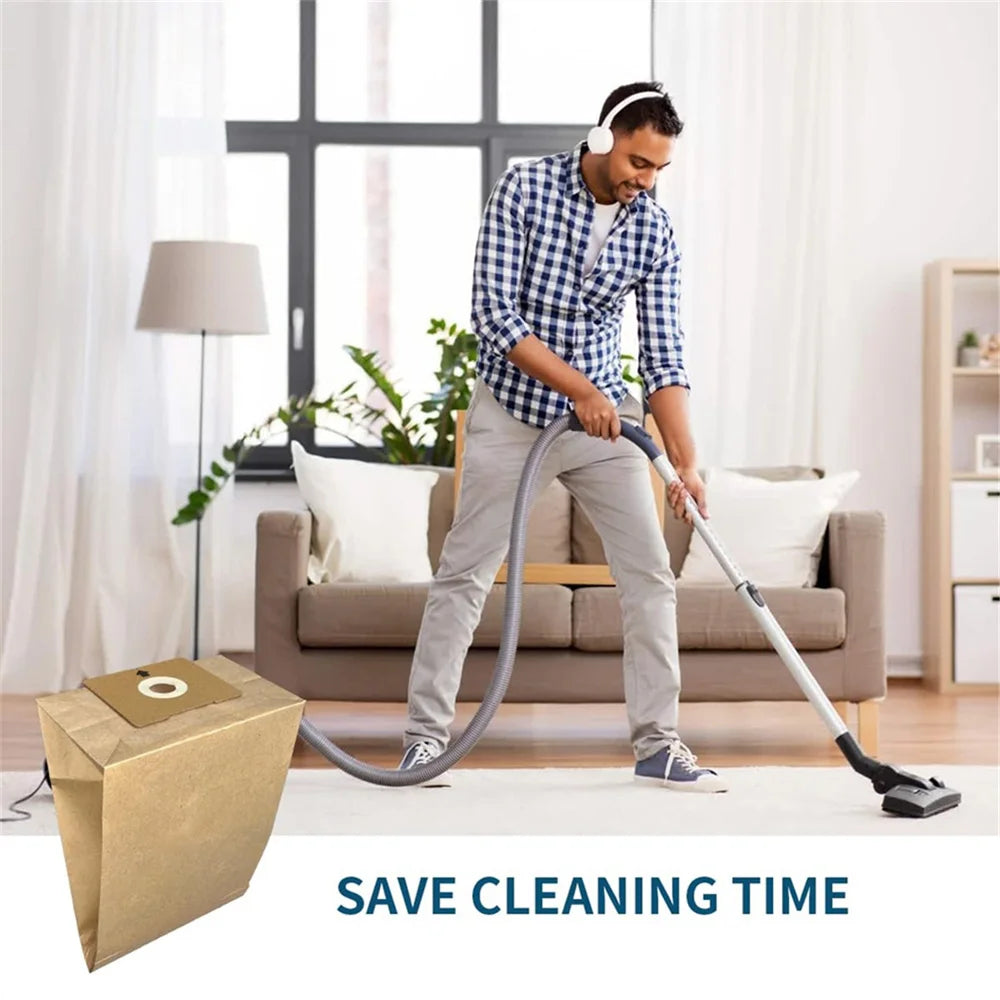 5pcs Universal Vacuum Cleaner Paper Bag Dust Collecting Bag Premium Replacement Board Household Appliances Accessories Trash Bag