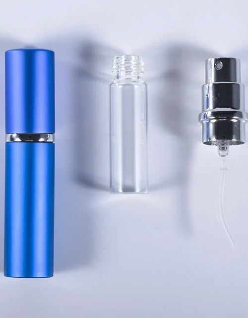 Load image into Gallery viewer, 5ml Portable Refillable Perfume Bottle With Atomizer Empty  Aluminum Parfume Case Container Spray Bottle Travel
