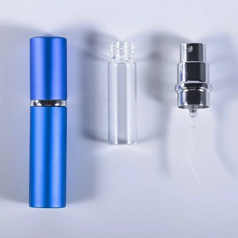 5ml Portable Refillable Perfume Bottle With Atomizer Empty  Aluminum Parfume Case Container Spray Bottle Travel