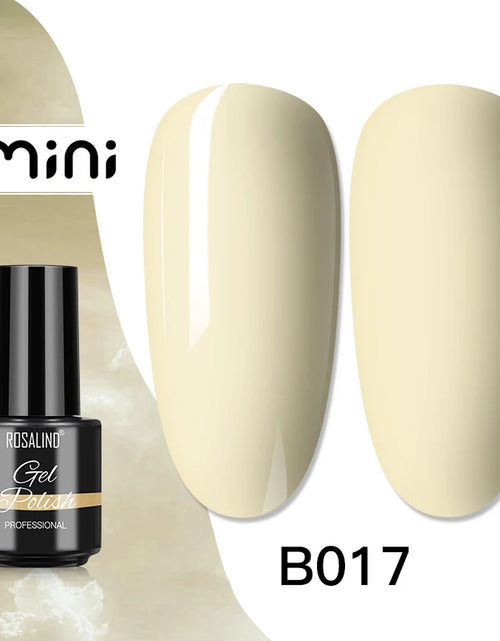 Load image into Gallery viewer, ROSALIND Bright Gel Nail Polish Mini 5ml Gel Polish Colorful Need UV Nail Lamp Semi-Permanent Base Top Gel Varnishes
