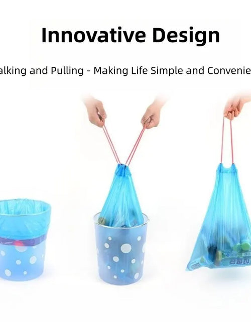 Load image into Gallery viewer, Drawstring Garbage Bag Thickened Garbage Disposal Bag Smart Trash Can Kitchen Toilet Garbage Storage Bag Weighing 10kg
