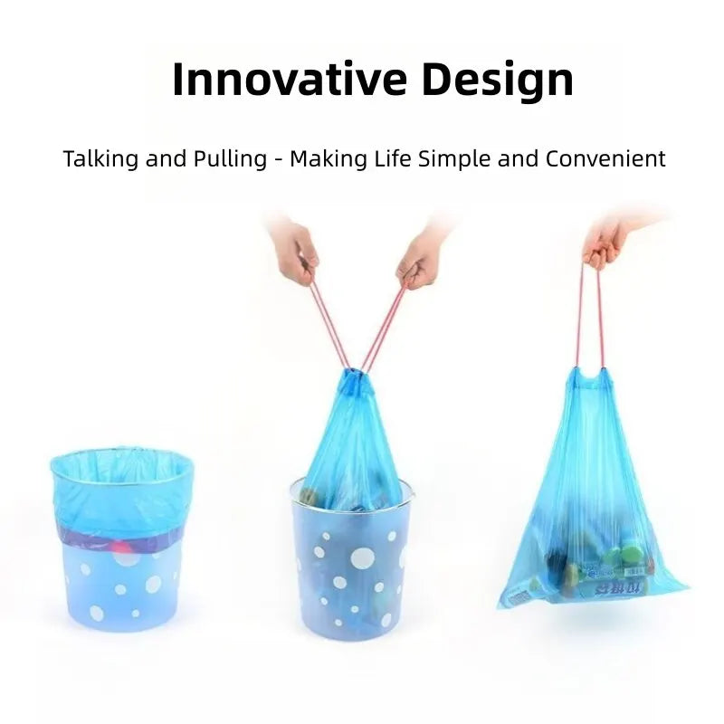 Drawstring Garbage Bag Thickened Garbage Disposal Bag Smart Trash Can Kitchen Toilet Garbage Storage Bag Weighing 10kg