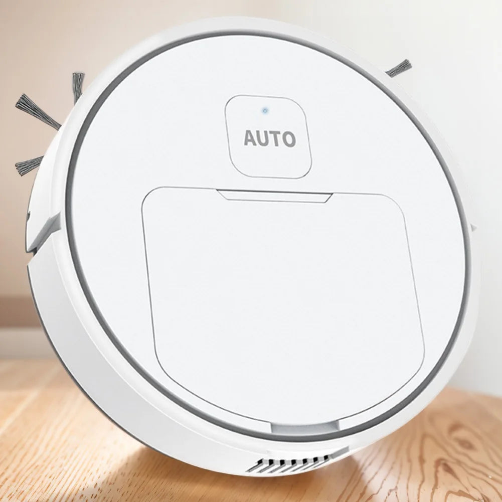 3-in-1 Robot Vacuum Cleaner USB Rechargeable 1000Pa Suction Robotic Vacuum and Mop Combo for Home Floor Washing Carpet Pet Hair
