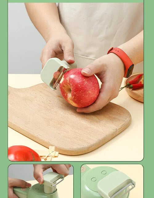 Load image into Gallery viewer, 4In1 Electric Vegetable Cutter Set Handheld Wireless Electric Garlic Masher Food Chopper Meat Grinder Machine Food Peel Slice
