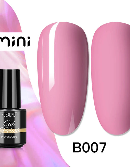 Load image into Gallery viewer, ROSALIND Bright Gel Nail Polish Mini 5ml Gel Polish Colorful Need UV Nail Lamp Semi-Permanent Base Top Gel Varnishes
