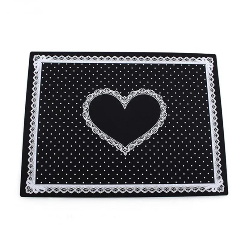 Nail Silicone Pillow with Lace Cushion Pillow Hand Holder Salon Nail Art Desk Mat Hand Pillow Cushion Photo Background Nail Tool