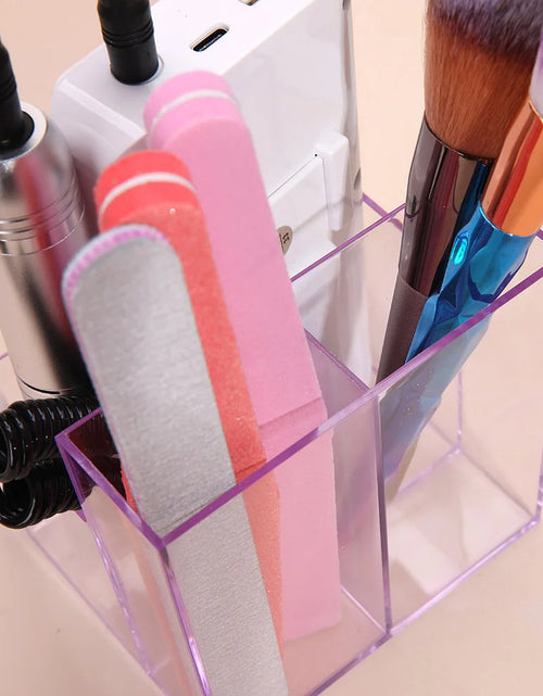 Load image into Gallery viewer, Nail Drill Bits Holder Display Clear Nail Display Box Transparent Makeup Storage Organizer Nail Manicure Tools
